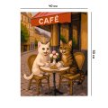 Картина за номерами «Котяче кафе»: Фото 3
