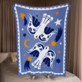 Blanket "Birds in the starry sky" blue: Photo