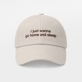 Cap "I just wanna go home and sleep" beige: Photo 6