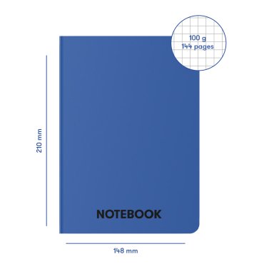 Блокнот в клетку «Просто синий»: фото 2 - ORNER