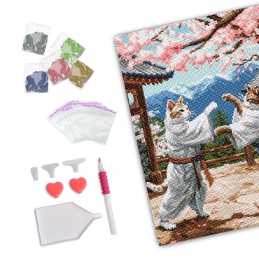 Алмазная мозаика «Карате Коты»: Фото - ORNER