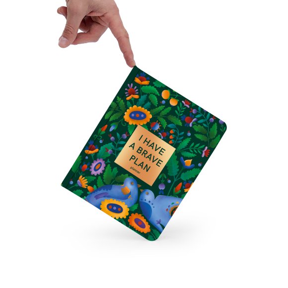 Планер «I HAVE A BRAVE PLAN» красочный темный: Фото