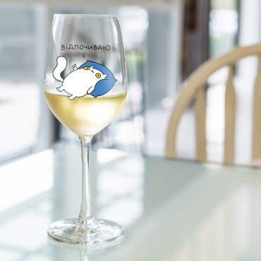 Келих для вина ORNER х MALIUNOK «Винотерапія»: Фото - ORNER