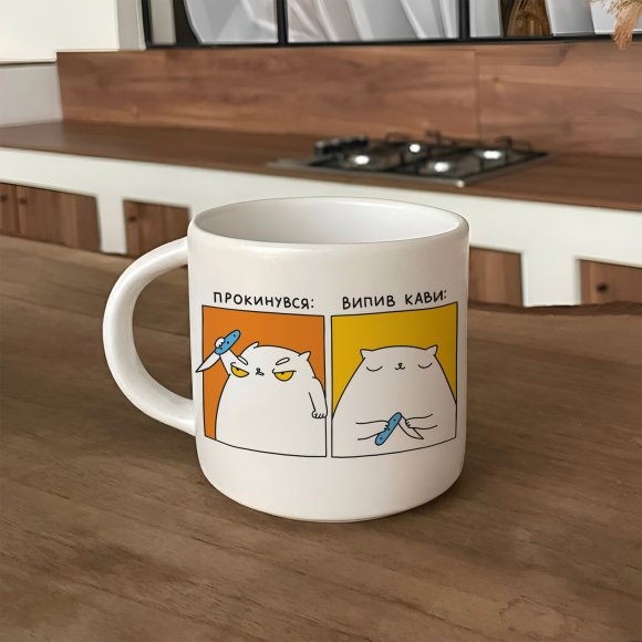 Чашка «Кот-кофеман»: Фото