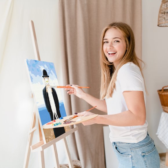 Картина по номерам ORNER x InnaRuda «Кот Человеческий»: Фото