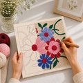 Punch needle kit "Colorful Flowers": Photo 3