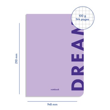 Dream plaid notebook purple: photo 2 - ORNER
