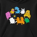 Oversized hoodie ORNER x MALIUNOK "Ukrainian ABC" black: Photo 3