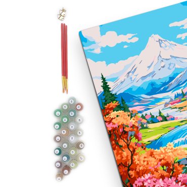 Картина по номерам «Весна в горах»: фото 2 - ORNER