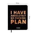 Планер «I HAVE ABSOLUTELY NO PLAN» черный: Фото 2