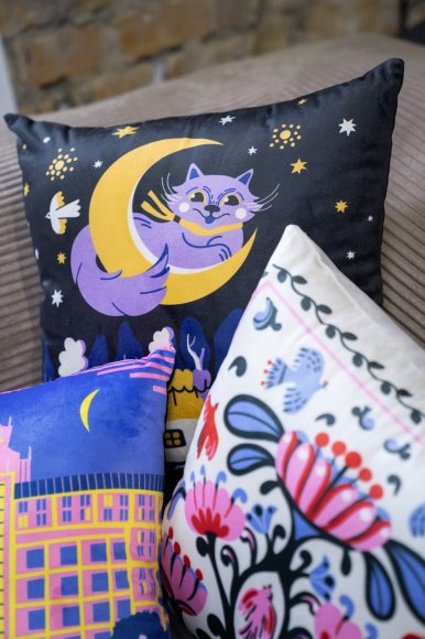 Подушка «Колыбельная» синяя: Фото