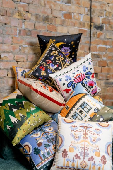 Подушка «Дерево роду» світла: Фото