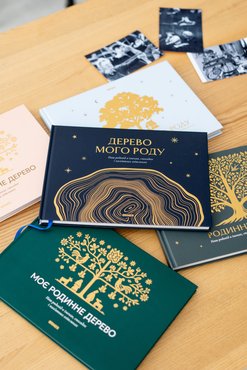 Книга-фотоальбом «Дерево моего рода» синий: Фото - ORNER