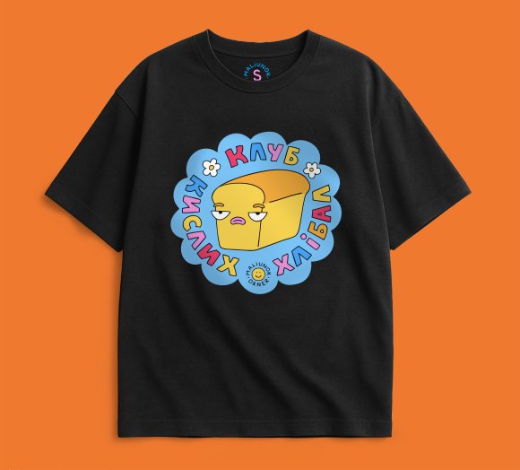 Oversized T-shirt ORNER x Maliunok "Club" black: Photo