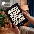 Блокнот в точку «WOOOOOORK» черный: Фото 3