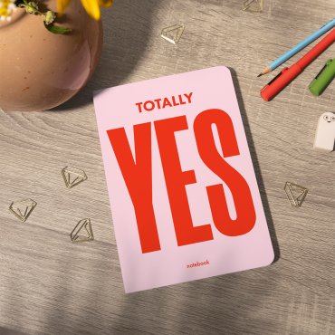Блокнот в клетку Totally YES розовый: Фото - ORNER