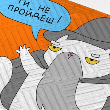 Ковер придверный ORNER x Maliunok «Не пройдёшь»: фото 2 - ORNER