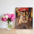 Алмазная мозаика «Кошачье кафе»: Фото 5