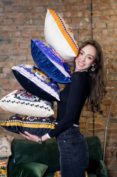 Подушка «Колыбельная» синяя: Фото