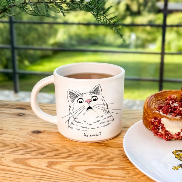 Чашка "Здивований кіт": Фото