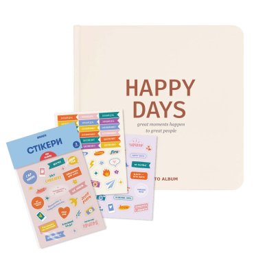 Набор фотоальбом с черными страницами и стикеры для фотоальбомов: фото - ORNER
