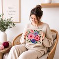 Punch needle kit "Colorful Flowers": Photo 8