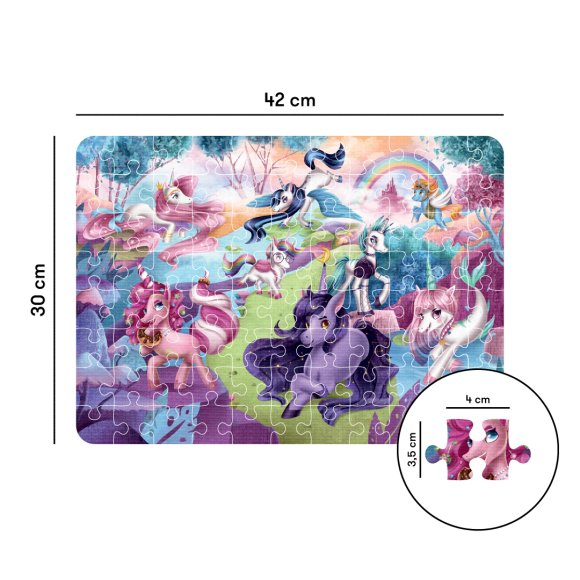 Kids puzzle Unicorns 88 elements: Photo