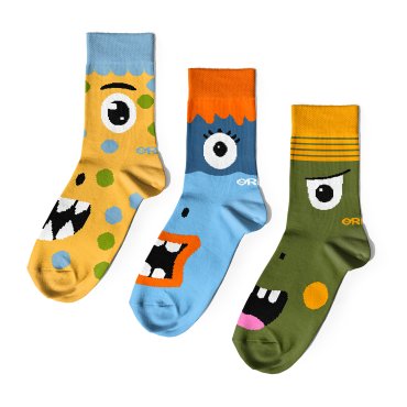 Kids Socks Set Little Monsters: photo - ORNER