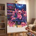 Картина по номерам «Вечеринка аксолотлей»: Фото 6