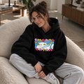 Oversized hoodie ORNER x MALIUNOK "Death to executioners" black: Photo 5
