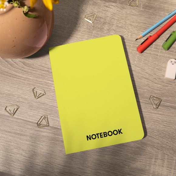 Plaid notebook "Simply lime": Photo