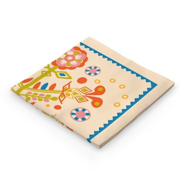 Scarf Symbol of Life 70х70 cm light: photo 2 - ORNER