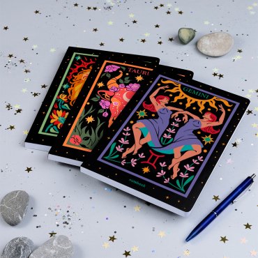 Блокнот в точку «Знак зодиака — Близнецы»: Фото - ORNER