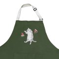 Фартук «Кот с пиццей» оливковый: Фото 4