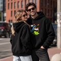 Oversized hoodie ORNER x MALIUNOK "Don’t worry" black: Photo 4