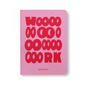 Блокнот в точку «WOOOOOORK» розовый: Фото