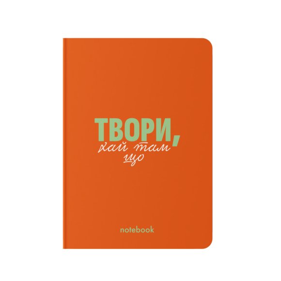 Plaid notebook "Create!" red: Photo