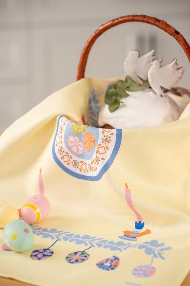 Towel "Easter Basket" yellow 40x70: Photo