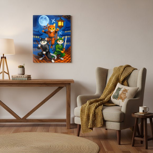 Paint by numbers "Ninja Cats": Photo