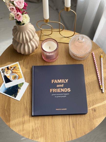 Photoalbum Family and friends dark blue: Photo