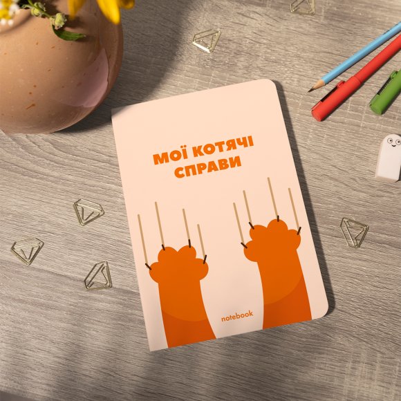 Блокнот у клітинку ORNER «Мої котячі справи»: Фото