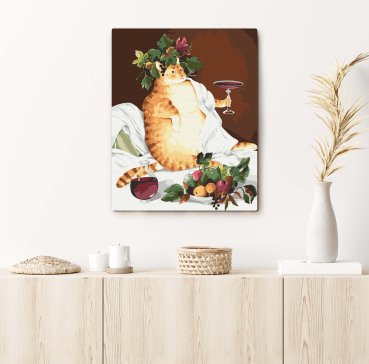 Картина по номерам ORNER x InnaRuda «Кот-гедонист»: Фото - ORNER