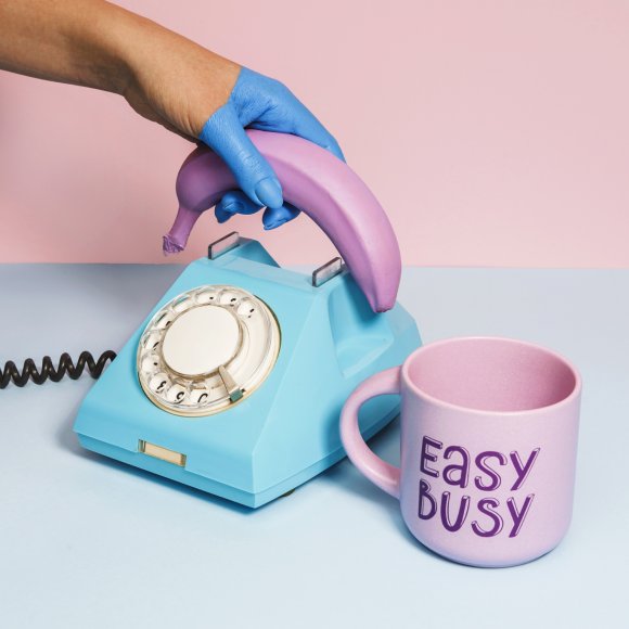 Чашка фиолетовая «Easy Busy»: Фото
