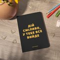 Блокнот в точку «Действуй смело, у тебя все получится» серый: Фото 7