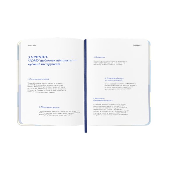 Дневник благодарности «Каждый день» голубой: Фото