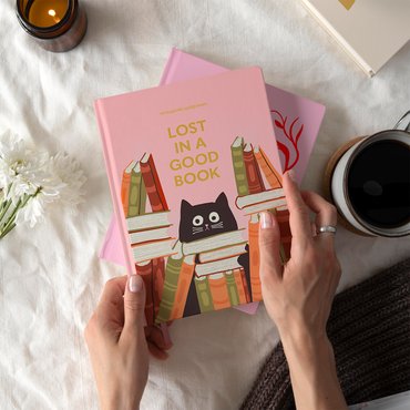 Дневник читательский «Lost in a good book» розовый: Фото - ORNER
