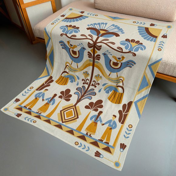 Blanket "Family Tree" 150х200 см light: Photo