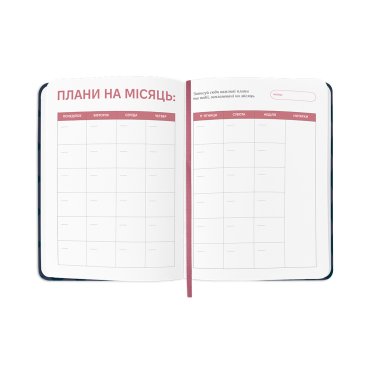 Планер-дневник «I HAVE A DAILY PLAN» тёмно-синий: Фото - ORNER