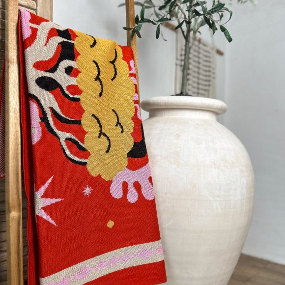 Плед «Дивосвіт» червоний: Фото