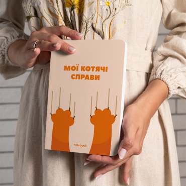 Блокнот в клетку ORNER «Мои кошачьи дела»: Фото - ORNER
